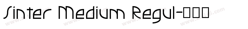 Sinter Medium Regul字体转换
